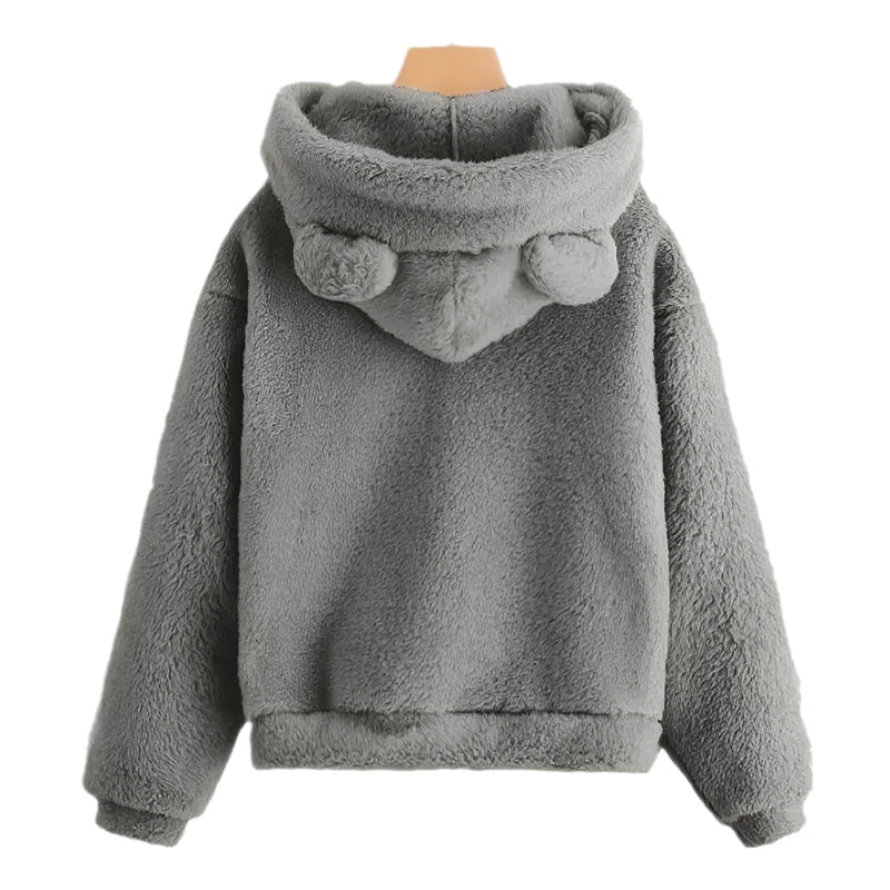 Long Sleeve Rabbit Ear Sweatshirt